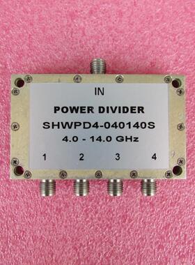 SHWCB4-040140S  4-14GHz 10W SMA RF 4路 一分四 功分器
