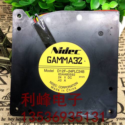 NIDEC GAMMA32 D12F-24PLMC24B 24V 0.40A 12CM 12032 3线 风扇