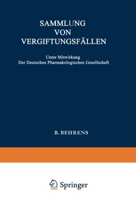 【预订】Sammlung Von Vergiftungsfallen: Unte...