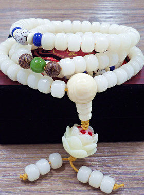s439白玉菩提子菩提根毛衣链佛珠