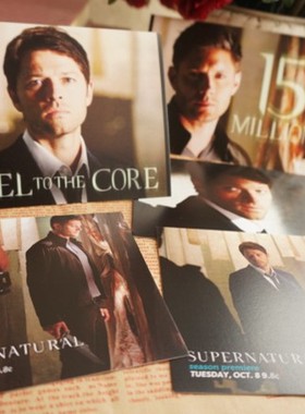 邪恶力量 明信片 supernatural SPN dean castiel S9卡片