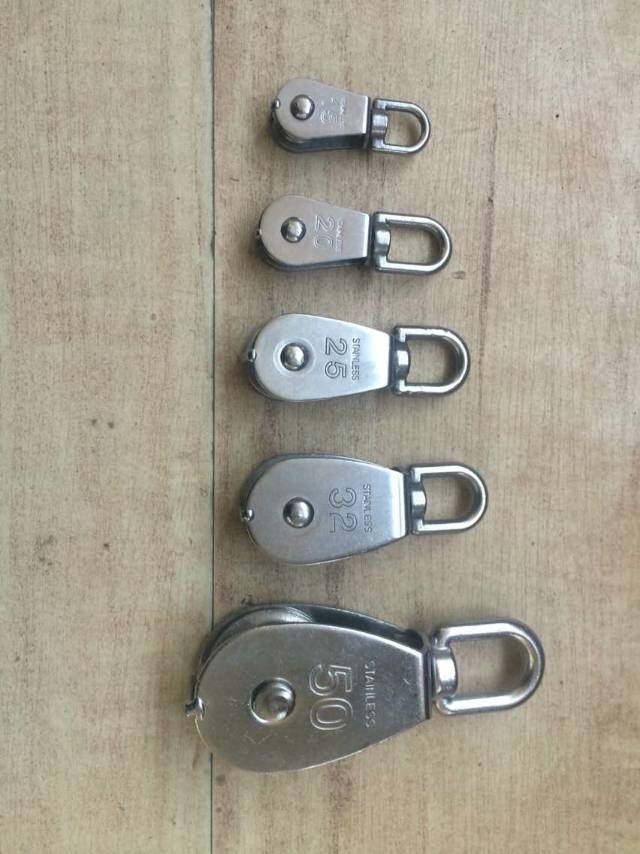 304不锈钢小滑车吊轮轻型起重滑车微型实验小滑轮省力滑轮组单轮