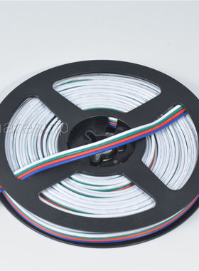 22号 4拼 4芯连接线 led 延长线 红蓝绿白 ws2801 APA102灯条专用