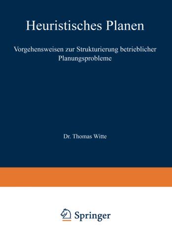 【预售】Heuristisches Planen: Vorgehensweisen Zur Stru...