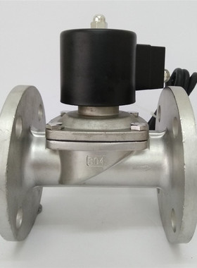 2W-400-40BF 304不锈钢法兰 防爆电磁阀DN40 1.5寸 AC220VDC24V