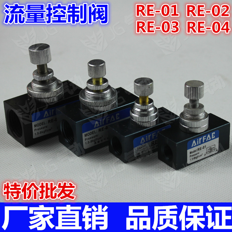 流量控制阀节流阀调速阀RE-01 RE-02 RE-03 RE-04 1分2分3分4分