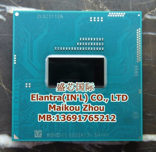 I7 4600M 4610M CPU 3.0-3.7G/4M SR1KY SR1H7 正式版PGA 37W功耗