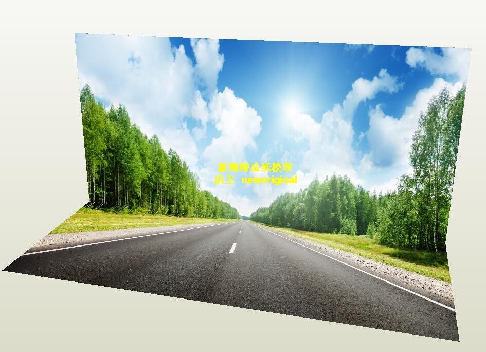 1比18 64 高速公路 道路 马路 建筑场景 车模场景 汽车场景模型