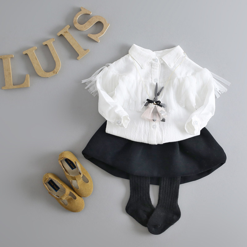 Chemise fille à manche longue - Ref 2087433 Image 1