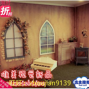 1612 展会新款 影楼摄影道具实景 摄影棚实景制作设计 韩婚纱w