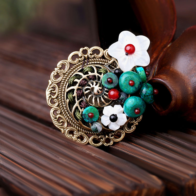 Broche femme en Matériau mixte - Ref 1187885 Image 1
