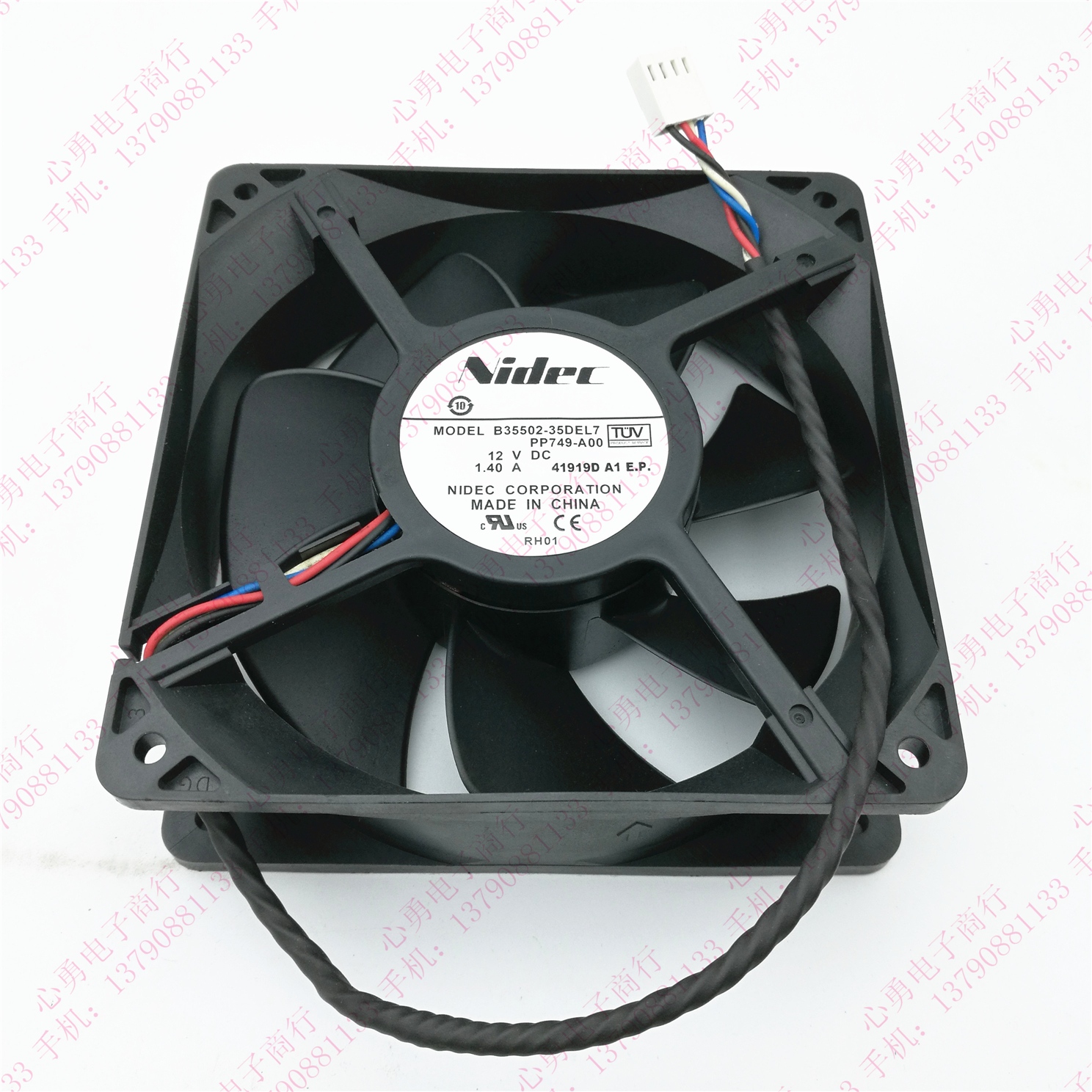 原装 Nidec B35502-35DEL7 12038 12V 1.40A PP749-A00 散热风扇