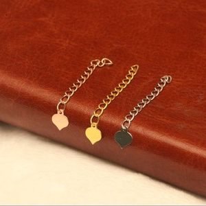 锦鸿珠宝18K白金/K黄/玫瑰金 调节链尾 项链延长链 珍珠K金配件可自由调节