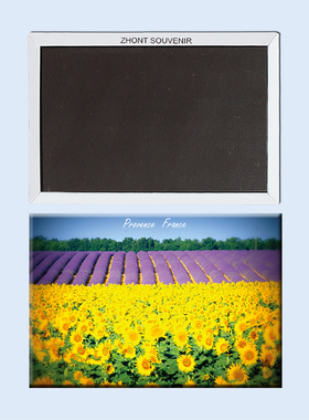 欧洲 法国 普罗旺斯 薰衣草向日葵美景 磁性冰箱贴 22697