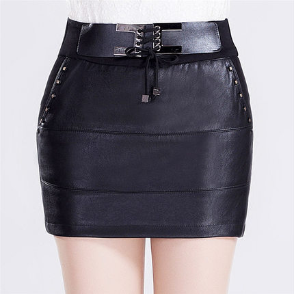 显瘦包臀短裙裤<em>女</em>皮裤<em>短裤</em>2015<em>秋冬厚</em>款打底