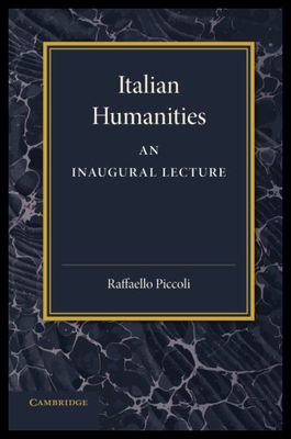 【预售】Italian Humanities: An Inaugural Lecture