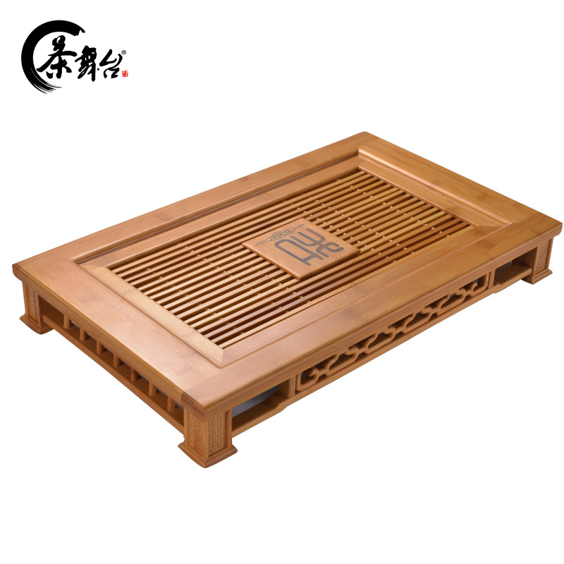 满268.00元可用139元优惠券茶舞台功夫茶具竹制盛水储水茶托盘