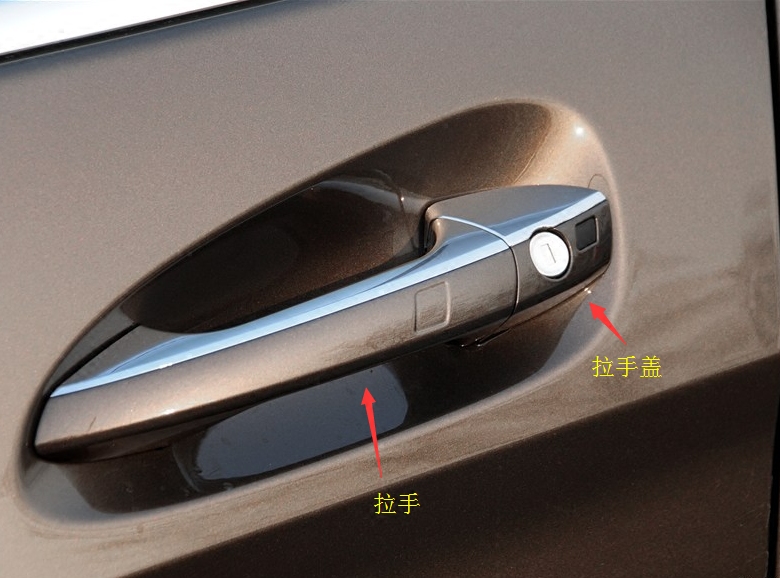 适用于奔驰GLK车门把手GLK200 C260 E300 GLA180 ML外拉手盖 扣手