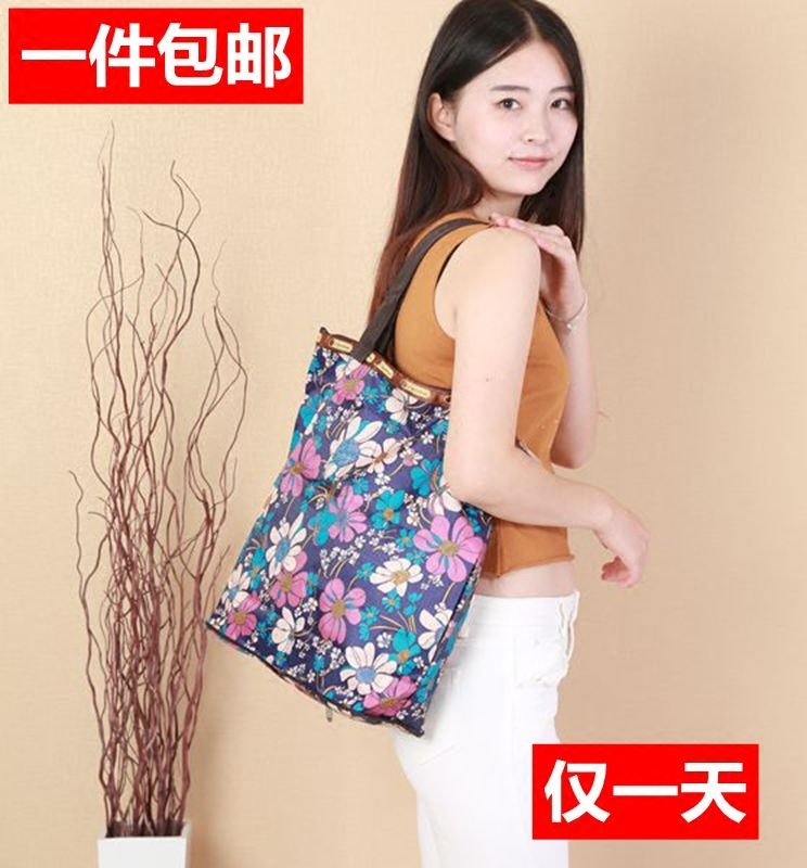 2019新款户外大容量便携折叠包购物袋韩版包包单肩包女包旅行包|msdalam kategori Beg kulit/wanita/beg lelaki, beg Ms. - dari Buy2taobao.com untuk memberikan perkhidmatan ejen Taobao profesional membeli