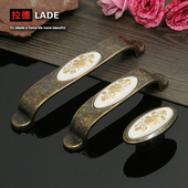 拉德柜门把手北欧美式 田园柜门拉手现代简约衣柜橱柜柜子把手