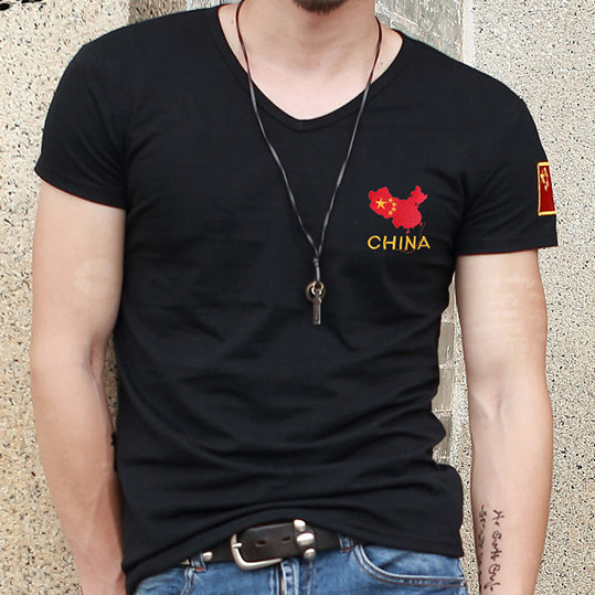 夏季军旅风中国国旗军装短袖特种兵T恤军人男背心户外V领军迷服装在类目 男装, T恤中 - 来自Buy2taobao.com提供专业的淘宝代购服务