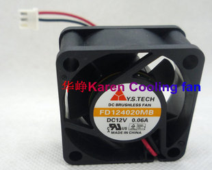 12V 4020 0.06A FD124020MB 散热风扇HZDO 热卖 2线 全新原装