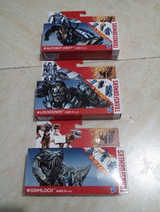 孩之宝变形金刚4一步变形系列A6155漂移A6156禁闭A61578钢索