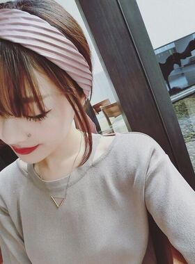 韩国新款褶皱风琴万能度假海边窄丝巾长围巾发带飘带发箍头饰品