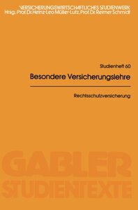 【预售】Rechtsschutzversicherung