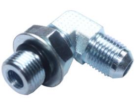 液压接头美制螺纹JIC 74°锥面扩口可调向直角过渡管接头1JO9-OG