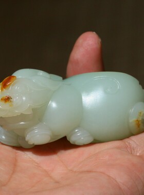 新疆和田玉把件貔貅籽玉小店白玉