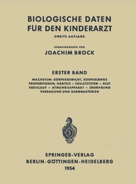 【预订】Biologische Daten Fur Den Kinderarzt...