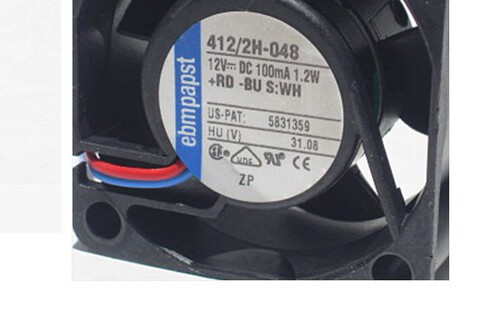 正品 德国PAPST TYP 412/2H-048 12V 1.2W 4CM 4020 3线 散热风扇