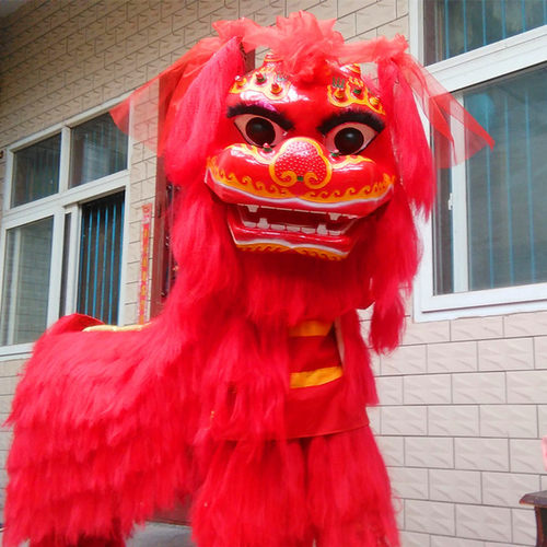 加厚玻璃钢狮头，标准工艺，标准配置，纯棉布料，厂家直销，质优价廉