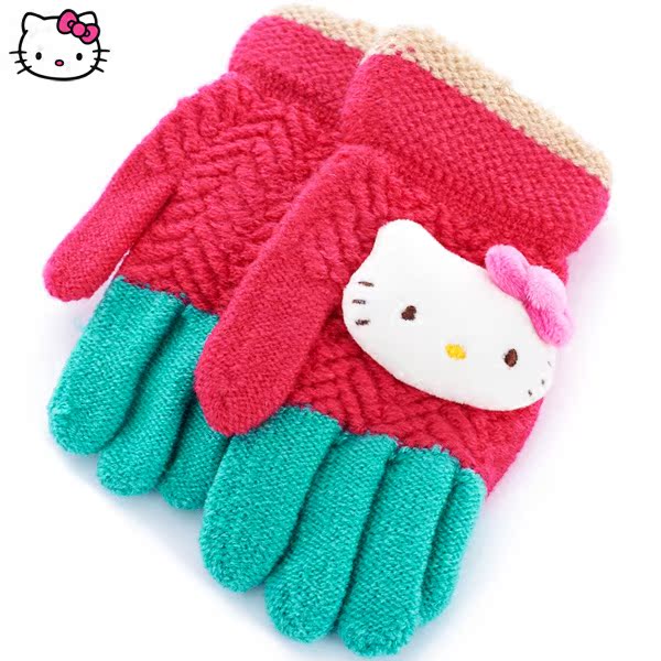 Gants pour fille HELLO KITTY en acrylique - Ref 2150326 Image 3