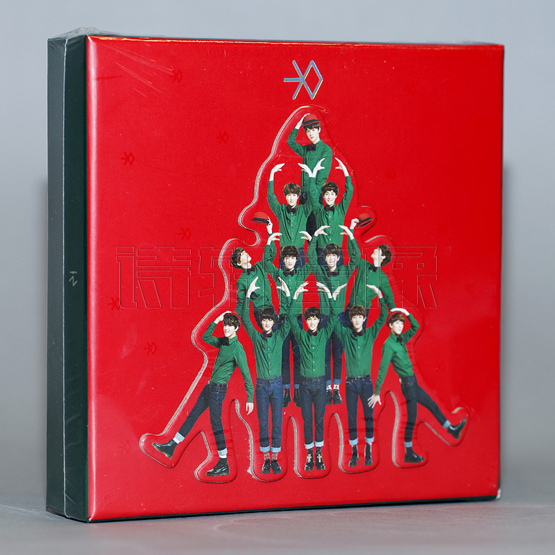 正版EXO-M专辑 12月的奇迹 签名小卡+写真 十二月的奇迹中文版CD