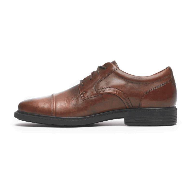 Rockport/乐步商务皮鞋男鞋正装真皮圆帽系带牛津V80100正品