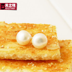 韩版耳饰女冷淡风小耳垂适合的淡水珍珠耳钉气质耳夹无耳洞耳环女