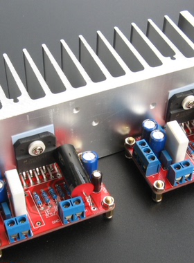【正龙】 LM3886功放板 纯后级立体声 BTL可达180W 带散热器 成品