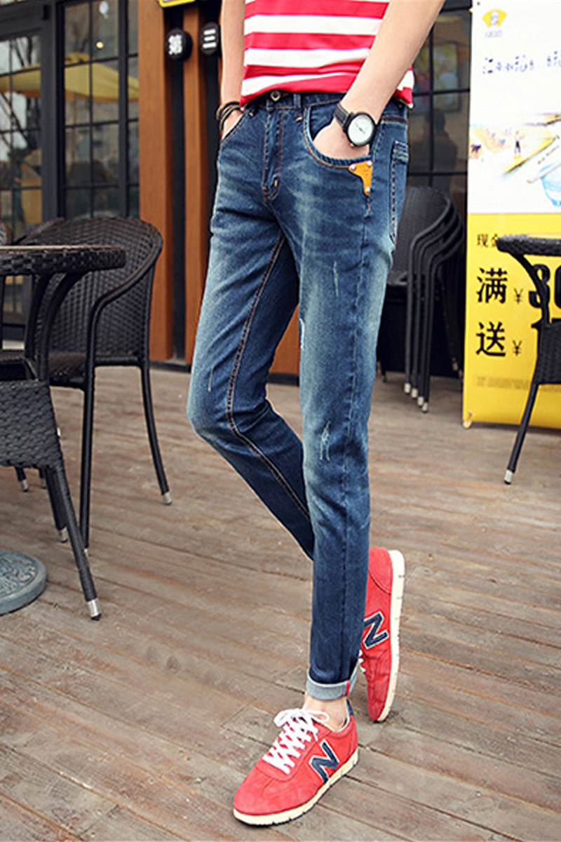 Jeans pour adolescent pieds Slim pour été - Ref 1468359 Image 6