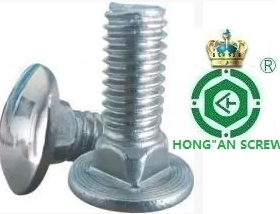 镀锌半圆头货架方颈马车螺丝钉螺栓柱M16M18M20*40/45/50/60-300