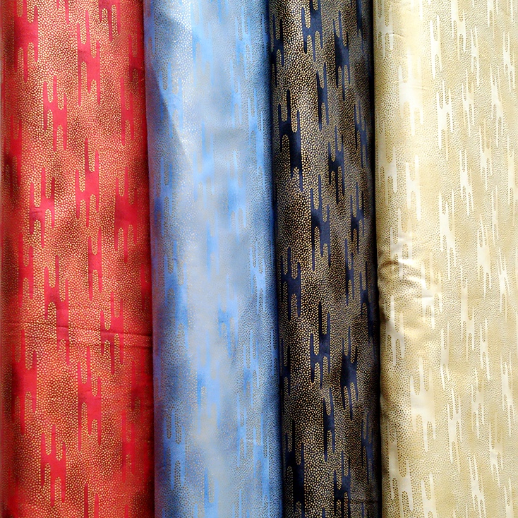 拼布DIY和风纯棉烫金布料和服面料娃衣面料日本进口棉布