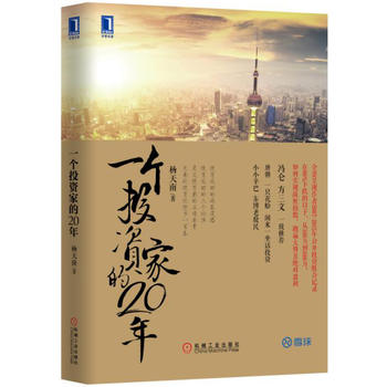正版现货 一个投资家的20年 金石致远CEO杨天南 股市投资 理财指南 股票资产管理 股市基金投资理财 巴菲特
