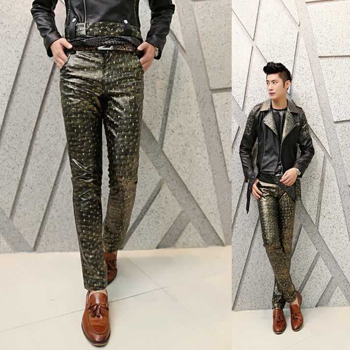 Pantalon cuir homme pour jeunesse pour automne - Ref 1479709 Image 1