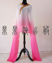 新款水袖雪纺采薇舞惊鸿古典舞蹈服汉唐舞演出服表演服装基训服女