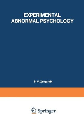 【预售】Experimental Abnormal Psychology