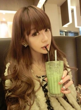 自然真实长卷发假发cdts变装反串伪娘 演出