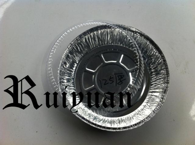 一次性圆形蛋糕盘铝箔碗图片