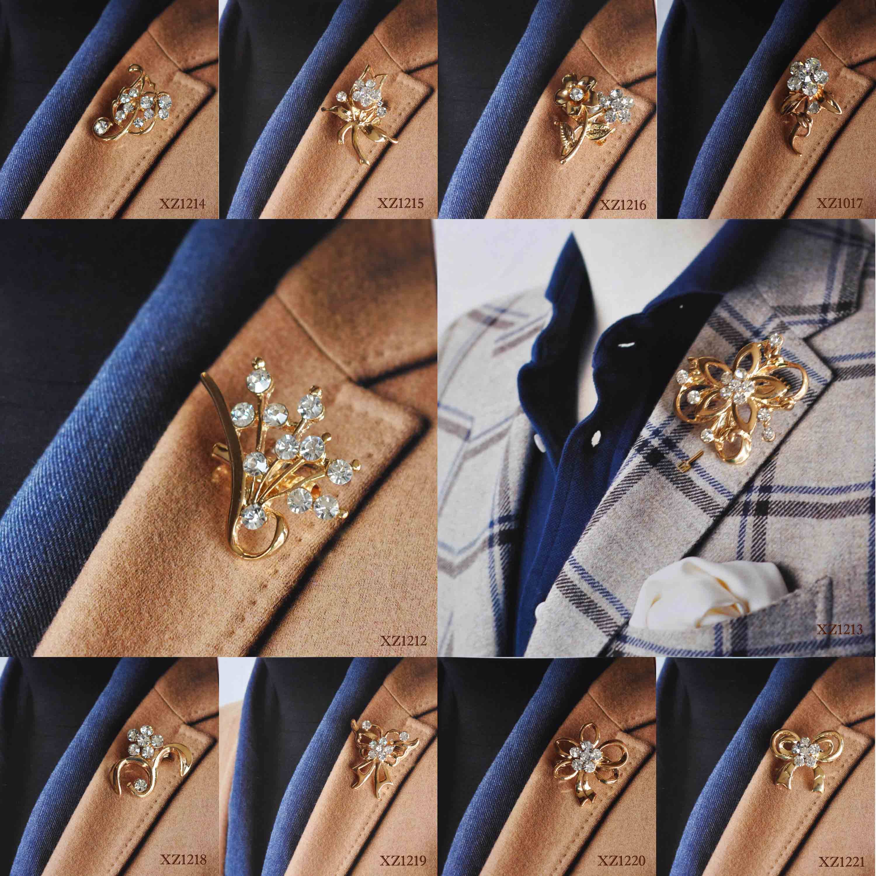 星曌●韩版男士领针/男式胸针 婚礼节庆新郎西装礼服西服胸针胸章