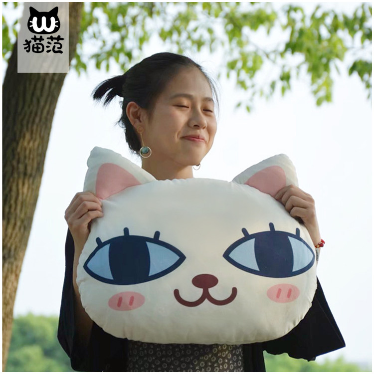 卡通表情可爱抱枕3d印花动物抱枕沙发靠垫腰靠个性创意神烦doge